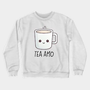 Cute Tea Amo Mug Drawing Crewneck Sweatshirt